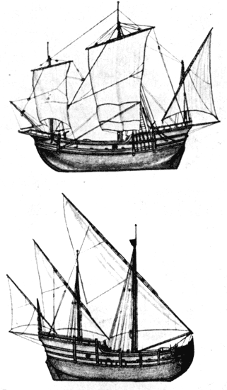 'Пинта' и 'Нинья'. Модели из Морского музея Генуи