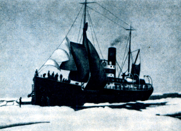 Ледокольный пароход 'А. Сибиряков'. Чукотское море, сентябрь 1932 года