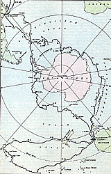 Карта плавания экспедиции Ф. Ф. Беллинсгаузена и М. П. Лазарева