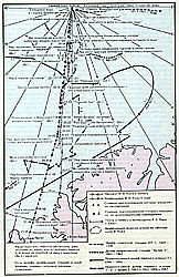 Походы Роберта Пири и Фредерика Кука (карта составлена В. С. Корякиным)